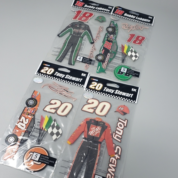 Lot 0f 4 Nascar Scrapbooking Stickers - Picture 8 of 8